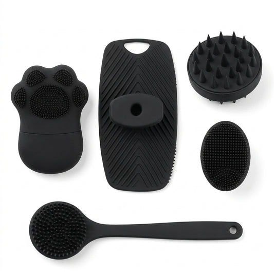 Silicone Bath & Body Brush Combo Set For MEN & WOMEN